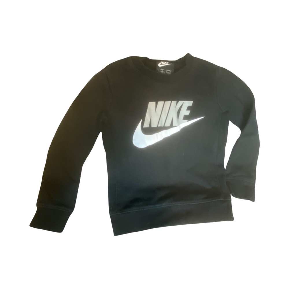 Nike Kids Black and White Crewneck Top